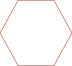 Hexagone terracotta